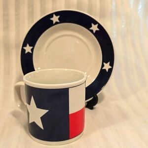 Texas Mug and Saucer